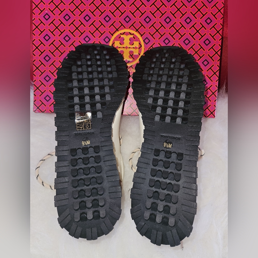 Tory Burch Vintage Nylon Sneaker Gressane Heroes Soft Shoes Pink 143468 Size 9.5 - Picture 7 of 8